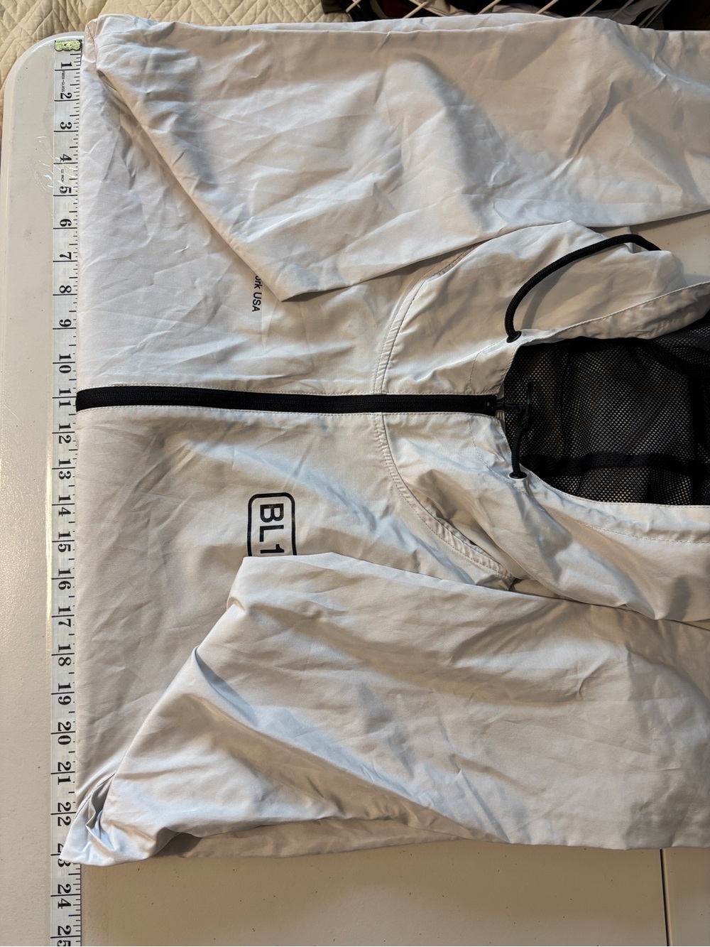 Baseball Lifestyle Mens Ghost Windbreaker Size XL Half Zip Off White Logo Flaw - Picture 12 of 16